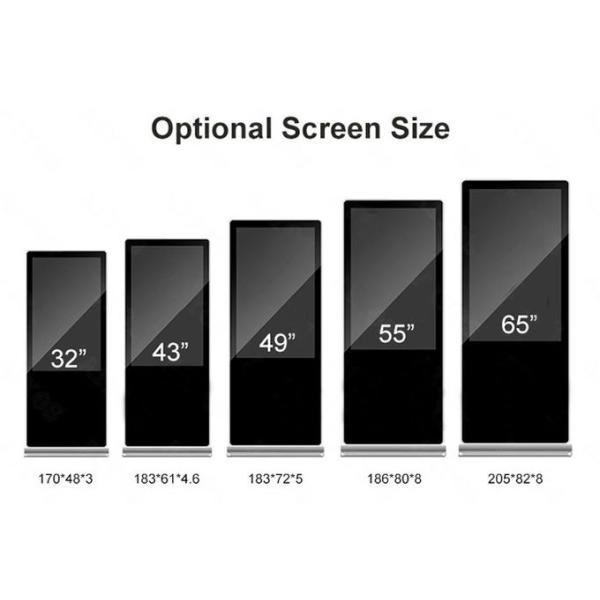 42 Inch LCD Digital Signage Kiosk , Free Standing Advertising Screen Display
