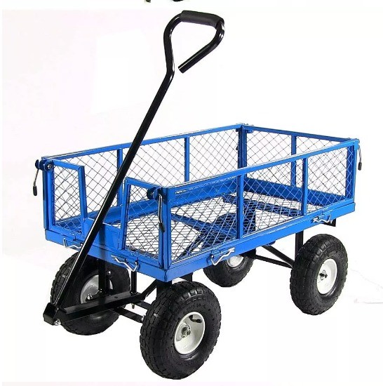 Quality Tools Home Garden Wagon Cart with 4 Wheels and Mesh Structure in Heavy Duty Capacity wholesale