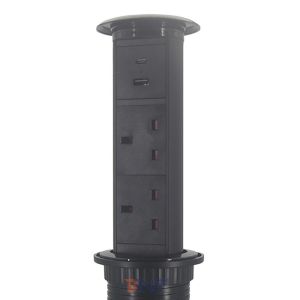 Automatic Raising Type Pop Up Power Socket Outlet For Office / Kitchen /
