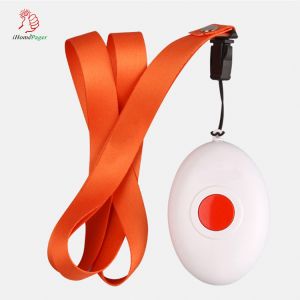Cheap White hot sale waterproof wireless pager system family emergency call button with rope for sale