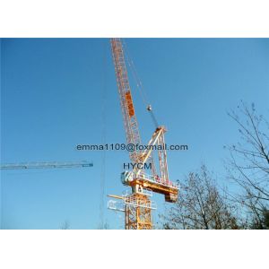 Cheap D6037 60M Jib Luffing Tower Crane 16tons Max.Load 5m Mast Section Size for sale