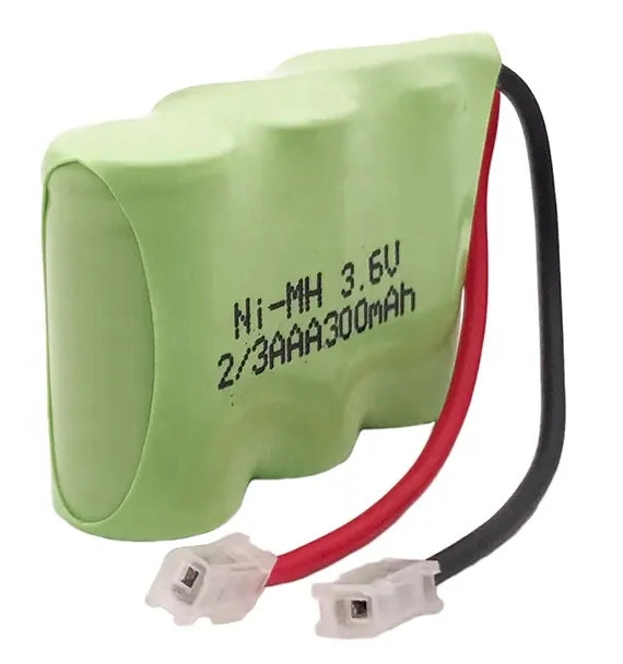 Cheap 2/3AAA 3.6V 300mAh Ni Mh Rechargeable Battery Packs 500Cycles for sale