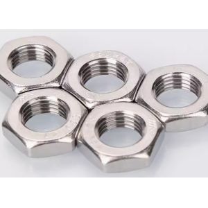 Cheap M5 M6*1mm Left Thread Hex Nut Pitch SUS316L SUS304 SUS316 Stainless Steel DIN 934 for sale