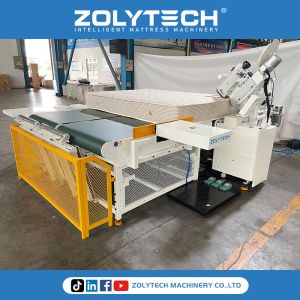 Cheap Mattress Machine Automatic Tage Edge Automatic Flipping And Pushing for sale