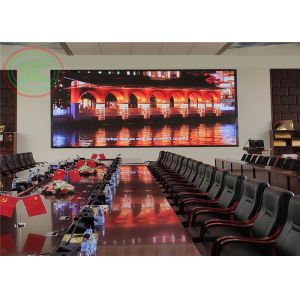 High refresh rate 3840 hz indoor P 3 LED display mounted on the wall for