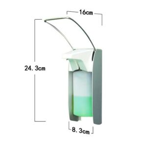 Drip / Spray Manual Soap Dispenser 500ml Capacity Medical Elbow Type Long