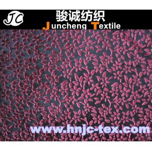 New burnout anti-static polyester flower pattern non-invert fabric women apparel