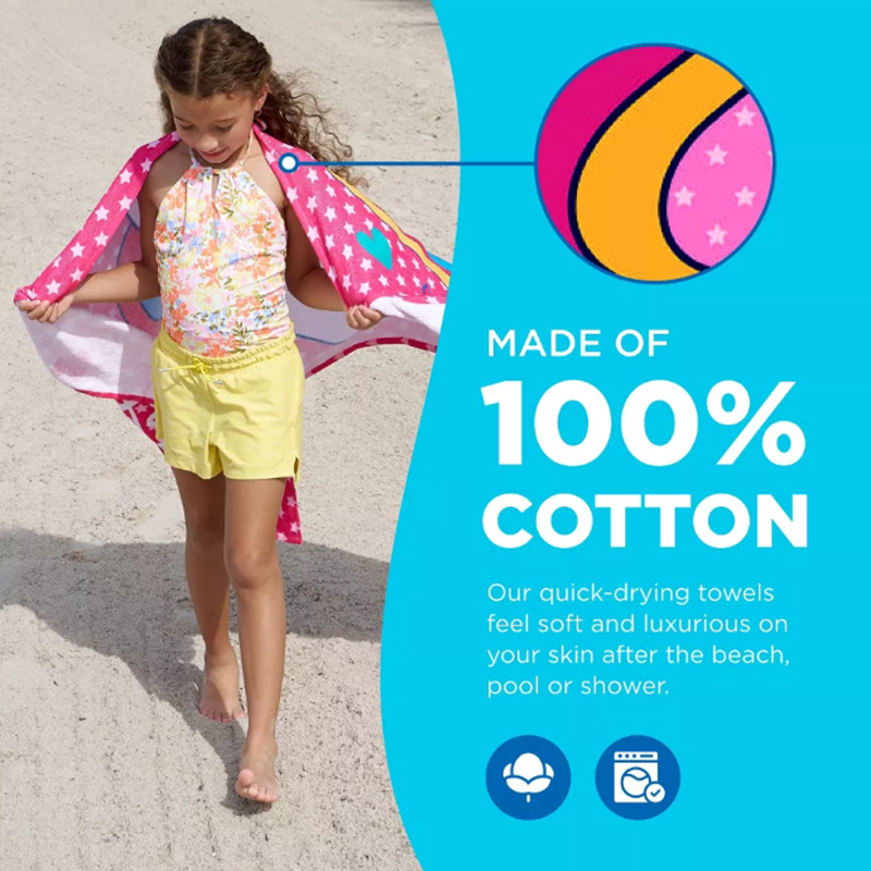 Monogrammed Beach Towel with Elegant Initial Embroidery - 100% Cotton Luxury