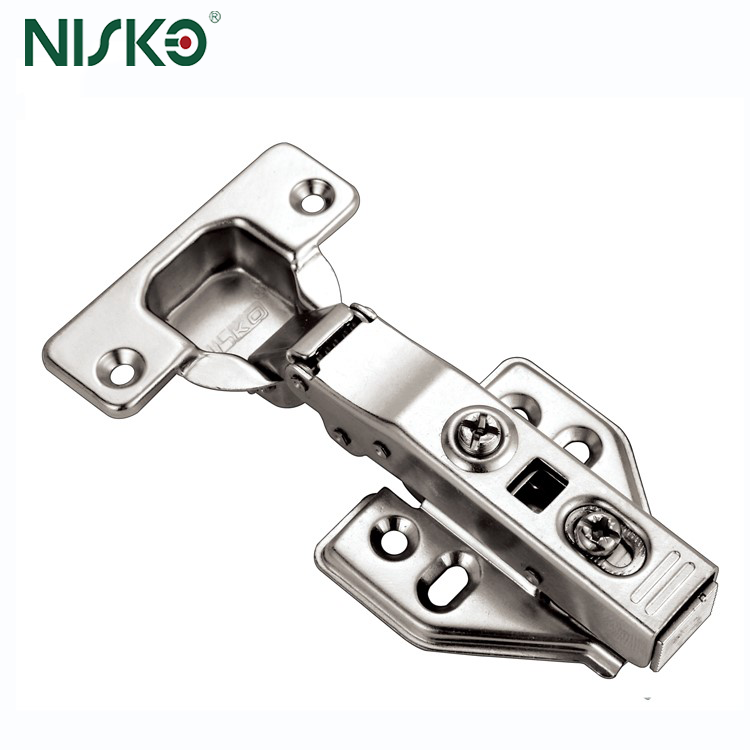 Stainless Steel Clip-On Soft Closing Hinge 105 Degrees Two-Way Cabinet Door