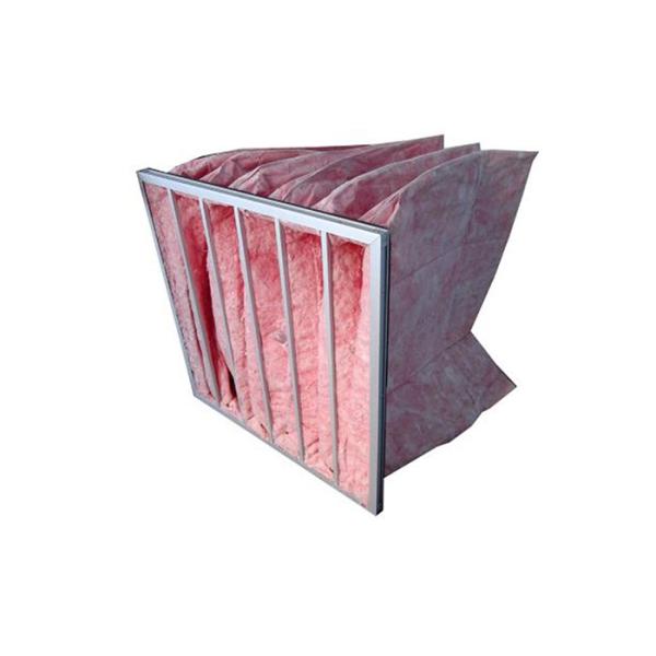 Ultra Fine 98% 0.5um Pocket Air Filter High Temperature Resistant