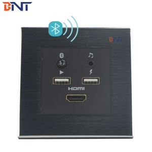 hotel room Audio Video system USB charger Media hub Socket Plate with blue tooth
