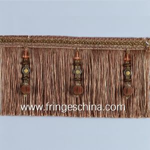 Latest decorative OEM custom design tassel fringe for curtain cushion trimmings