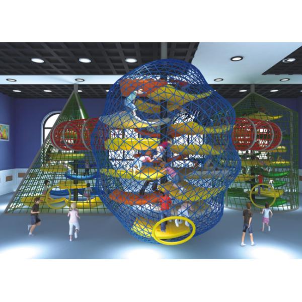 Anti Decay Color Adventure Playground Equipment For Park / School / Mall