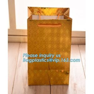 Custom Flower Vase Planpot Black Paper Flower Waterproof Carrier Bag,Brown Paper