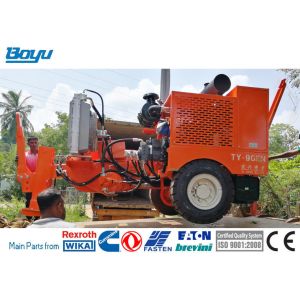Max Pull 100kN 5km / H Conductor Stringing Equipment Hydraulic Puller
