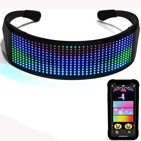 Quality Programmable Anime LED Glasses Customizable Patterns USB Rechargeable App Control wholesale