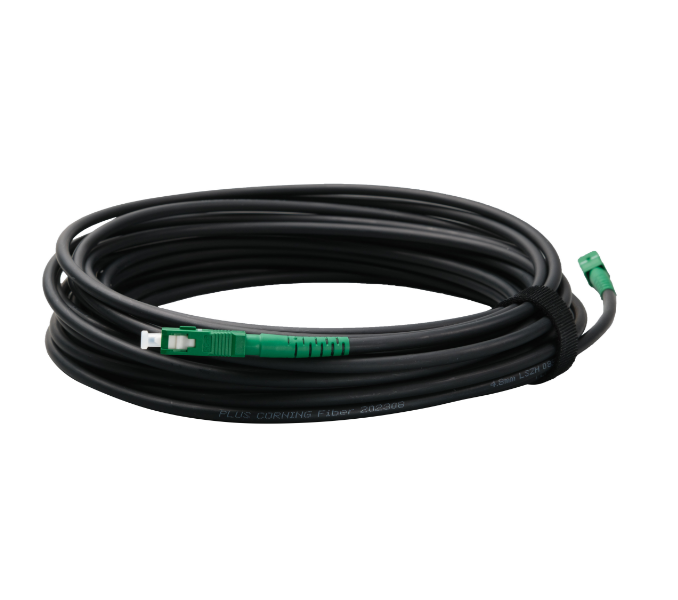 FTTH Preterminated Outdoor 4.8mm 1F Ruggedized Drop Cable G657A2 SC/APC-SC/APC