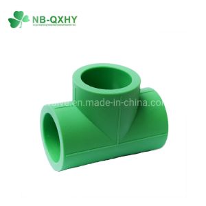 20mm to 110mm Water Supply PPR Pipe Fitting Socket Reducing Tee with Head Code