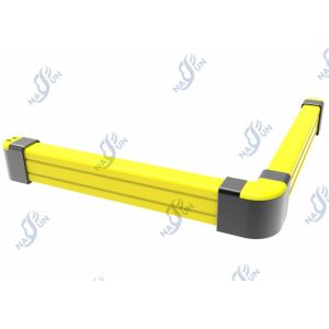 Easy To Install Impact Absorption Solution 200mm Height Rack End Barrier