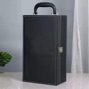 Rectangle Red Wine Bottle Gift Box Custom Logo 35.2x27x11.5cm