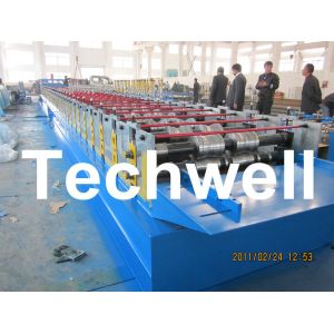 Steel Structure Floor Decking Panel Roll Forming Machine With PLC Control System