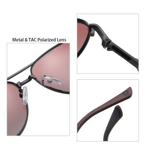 Aviator Metal Frame Sunglasses Custom Service With 60mm Lens