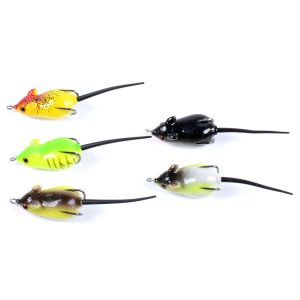 5 Colors 5.10CM/8.20g Frog Soft Lure Mullet Snakehead Fish Bait Fishing Lure