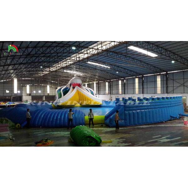 Inflatable Large Pool Water Park Inflatable Water Park With Swimming Pool Slide