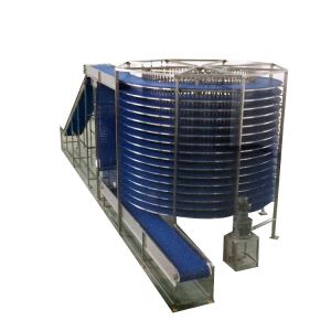 Cheap Vertical Spiral Conveyor Systems Food Grade Spiral Conveyor Baked Food Processing Industry Cooling Tower Conveyor for sale