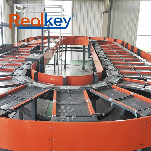 Energy Efficient Sorting System Warehouse Space Saving Small Package Sorting System