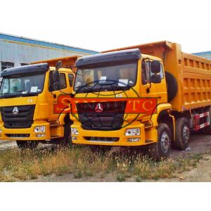 Heavy Duty Automatic Transmission Dump Truck MAN Engine Three Axles