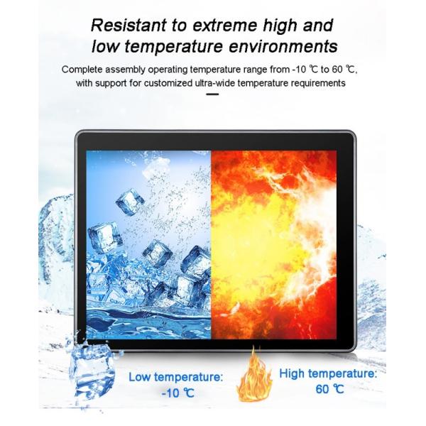 24 Inch Electronic Display Board for Production Workshops Industrial Linux/win10 11 All in One Embedded/wall-mounted Aluminum Alloy Touch Panel Pc