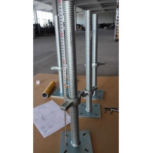 Cheap Construction Scaffolding Adjustable Base Jack With Swivel Base Plate for sale