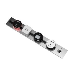 Cheap 8 Port USB A Electric Power Track Socket Outlet For Office Desk for sale