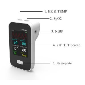 Multi Parameter Patient Tracker With Spo2 Heart Rate TEMP Measurement And Data