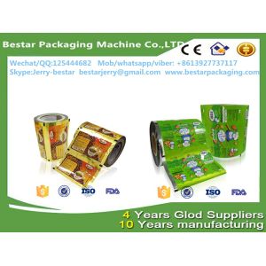 Custom Color Printing Plastic Film For Ready To Eat Food with bestar weighting