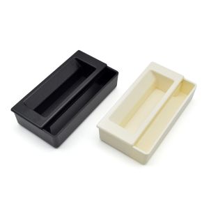 White P1 Flush Pull Handle 123x46.7x28mm Black