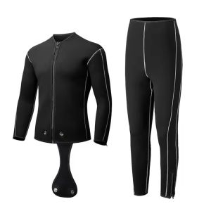 Black Sleek Scuba Diving Wetsuit 3mm Spearfishing Wetsuit For Underwater Snorkeling
