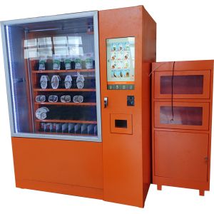 Intelligent Salad Vending Machine With Cashless Payment Device And Advertising