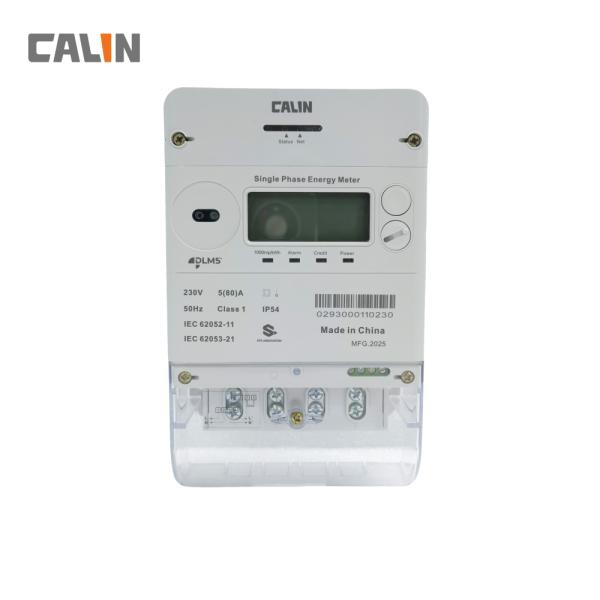 Backlit LCD Display Prepaid Electricity Meters , Residential Electric Meters