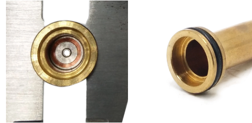 4V100 Series S8 Flange 3/2 Way NC Pneumatic Solenoid Valve Plunger Tube