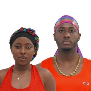 Long Shiny Designer Durags And Bonnets For Men