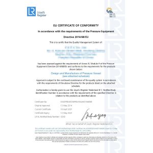 Quzhou Kingkong Machinery Co., Ltd. Certifications