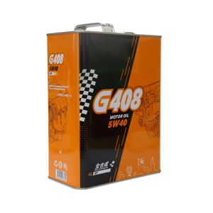 China Custom Printed Rectangular Metal Tin Can With Poly Bag For Engine Oil 1L-20L on sale