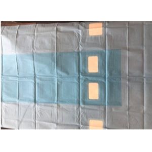 China Wood Pulp Disposable Protective Equipment Angio Drape Operating Room on sale