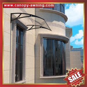 Cheap excellent diy polycarbonate awning canopy shelter with cast aluminum bracket arm support for door window for sale