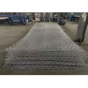 Galvanized Steel Gabion Mattresses 60x80mm Mesh 380-550Mpa Strength