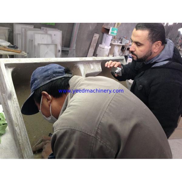 bathtub moulds making skills training--customer from Algeria