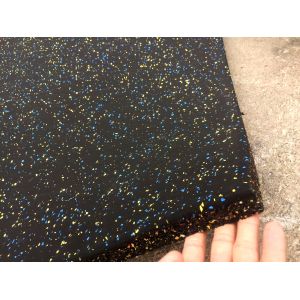 Noise Insulating Crossfit Rubber Flooring Recycle Rubber Mats For Gym Protective