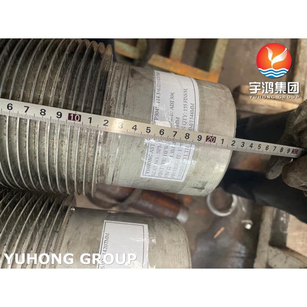 ASTM A312 TP304H Stainless Steel HFW Spiral Welding Finned Tube Heat exchanger Tube